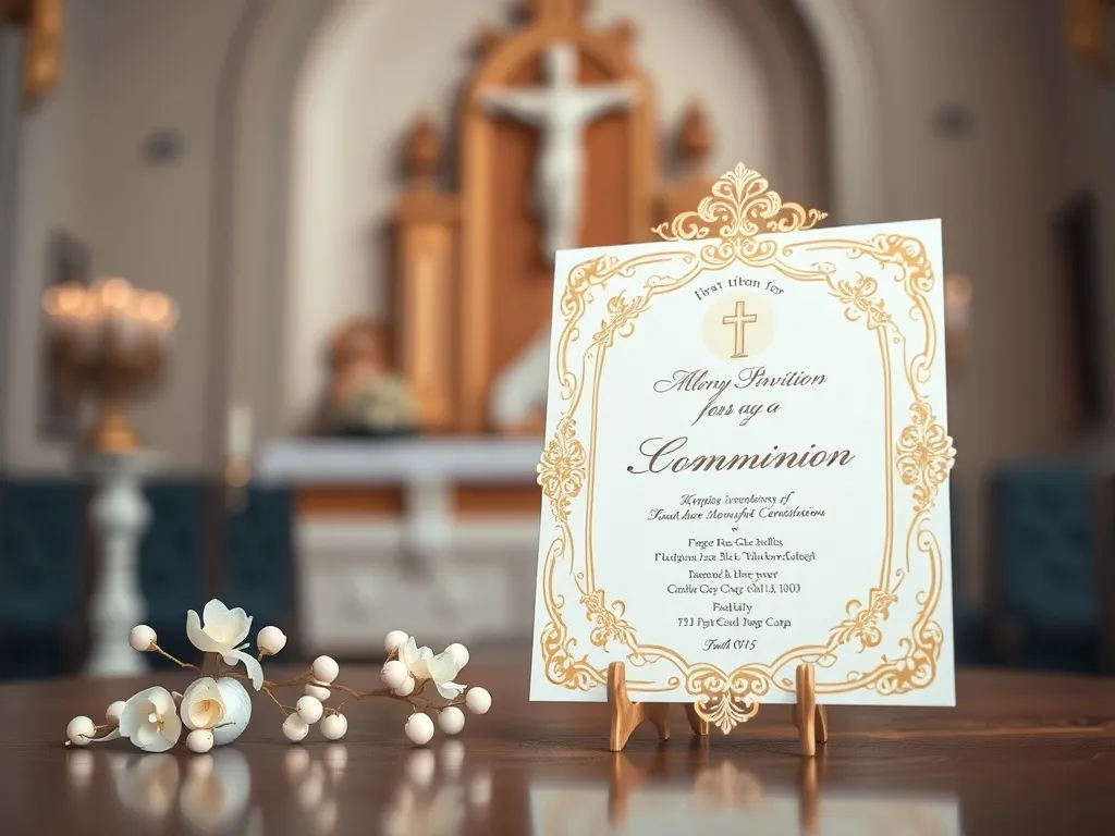 Jak wypisać zaproszenie na komunię dla dziadków? Praktyczne wskazówki